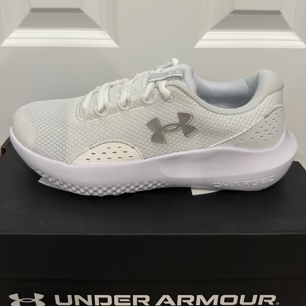 Under Armour Women’s Charged Surge 4 White Sneakers